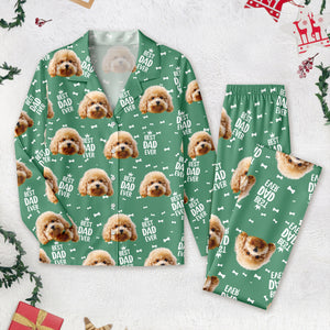 Custom Cute Photo Best Dad Ever Pattern Pajamas For Family LM32 893689