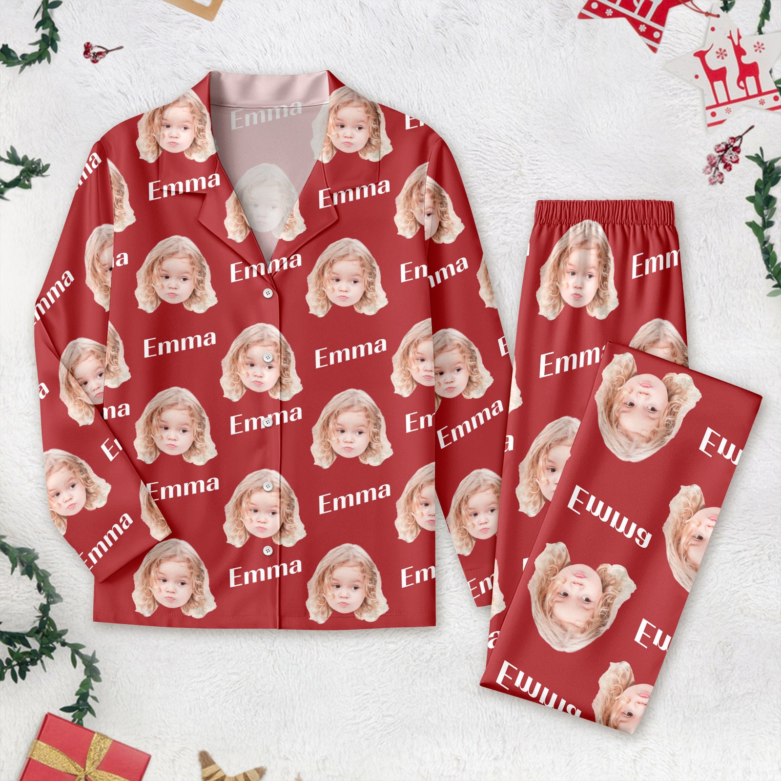 Custom Photo And Name For Couple Pajamas TH10 894191