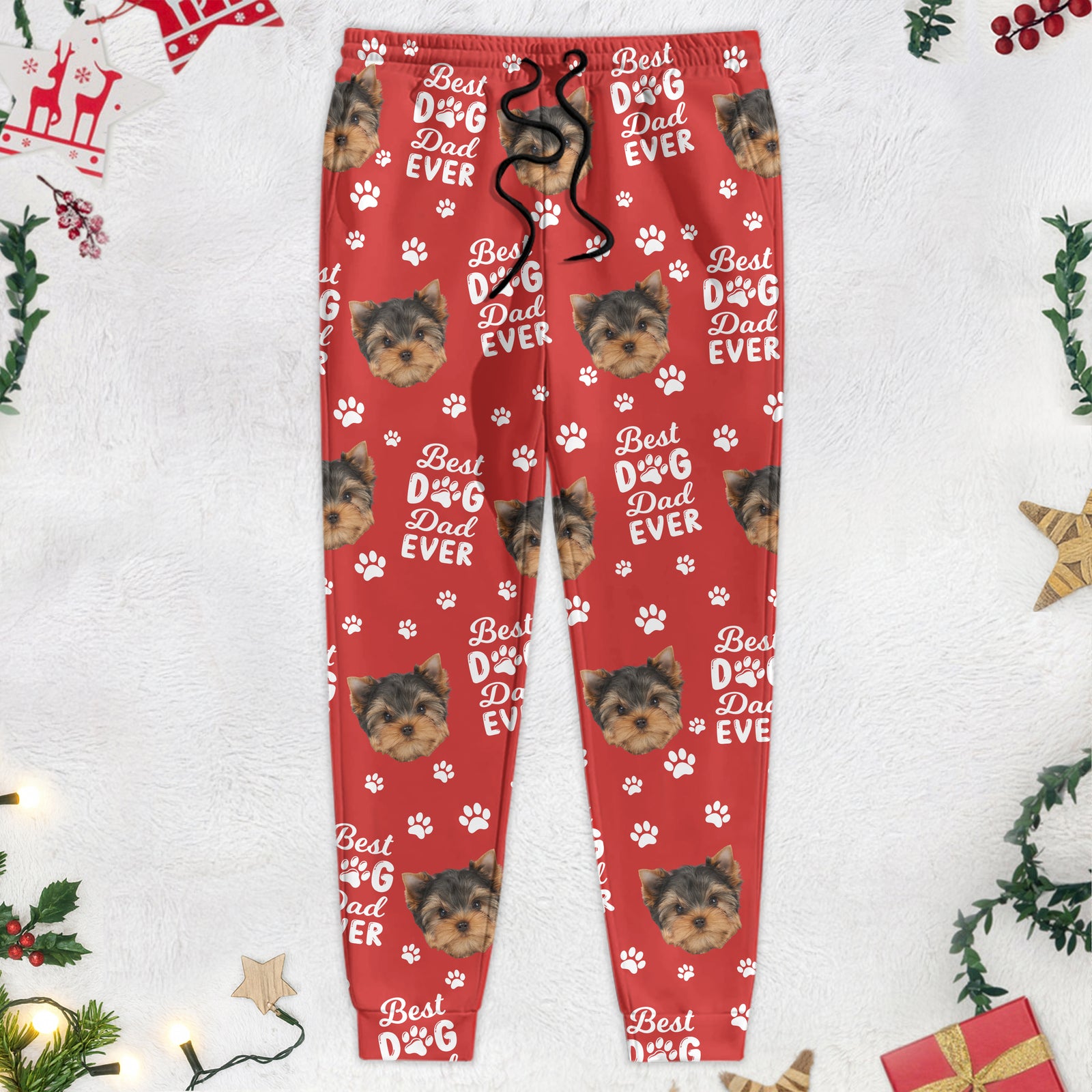 Custom Photo Best Dog Dad Dog Mom Paw Paw - Personalized Sweatpants Gift For Pet Lovers HO82 894380