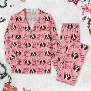 Custom Pet Photo Best Dog Dad Mom Ever, Best Fur Dad Mom Ever Pajamas - Dog Owners Gifts HA75 895036