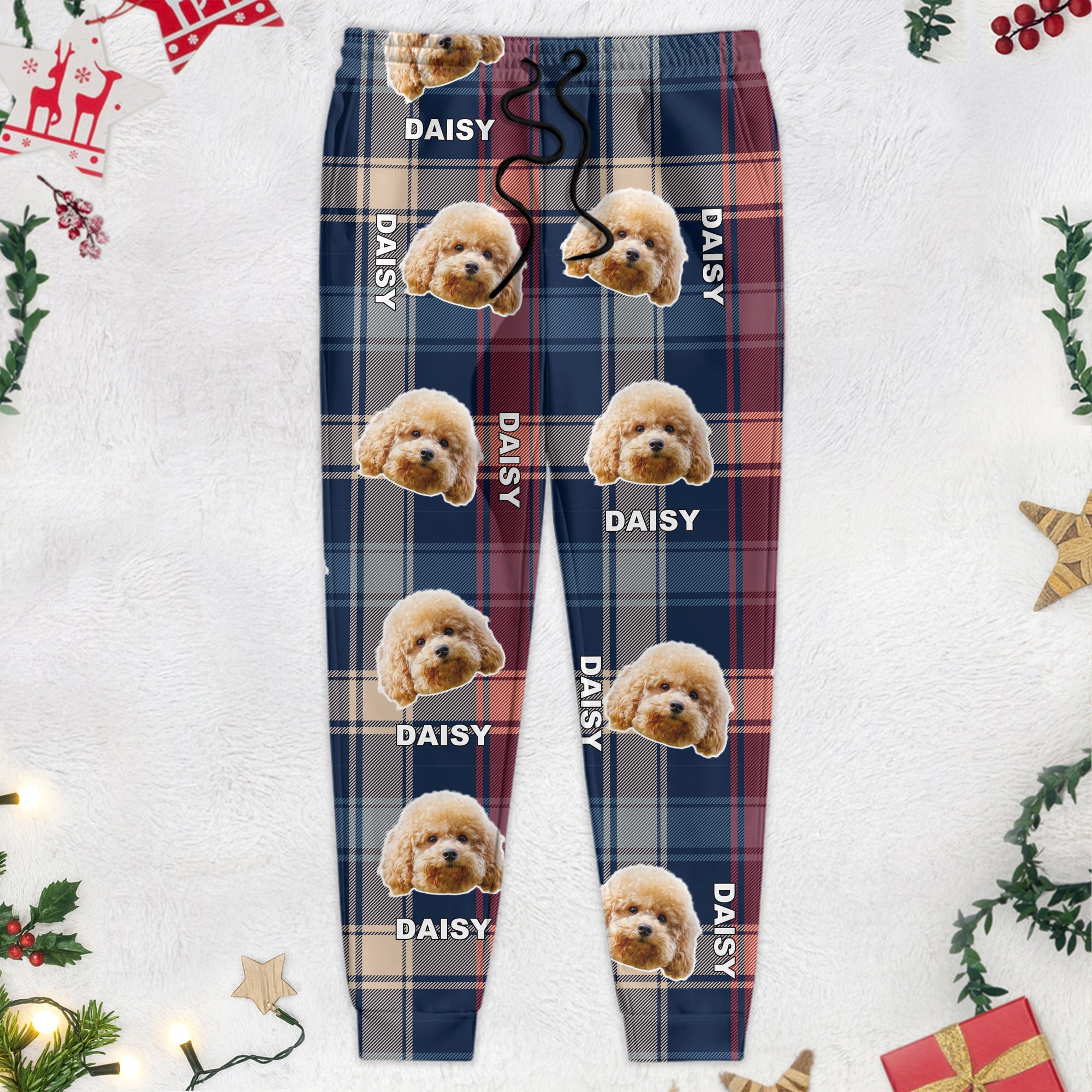 Custom Pet Photo Flannel Style Personalized Sweatpant For Dog Lovers Cat Lovers CH07 896104