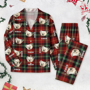 Custom Pet Photo Flannel Style Personalized Pajamas For Dog Lovers Cat Lovers CH07 896136