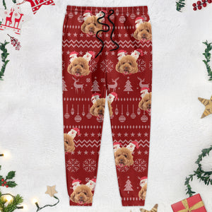 Custom Dog Photo Christmas Sweatpants Christmas Gift For Pet Lovers CH07 896450