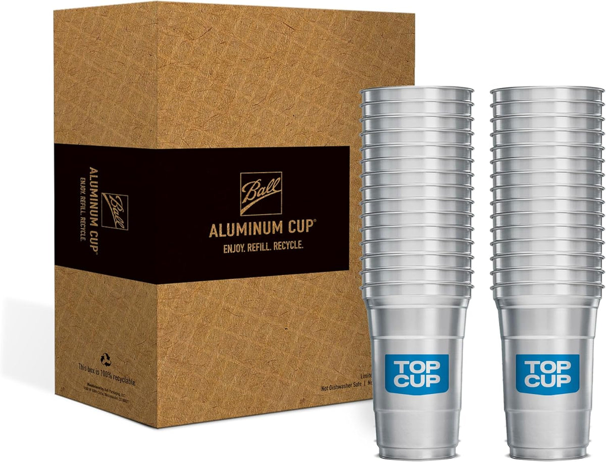 America'S 250Th Birthday 20 Oz Reusable Aluminum Cups 20 Count | Durable, Reusable & Recyclable, Made in USA