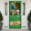 Custom Cute 3D Cat Meowy Christmas Decoration Door Cover For Cat Lovers LM32 897137