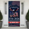 Custom Family Name Faith, Family & Freedom USA 1776-2026 Semiquincentennial Door Cover TH10 898447