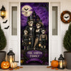 Personalized Gothic Skeleton Family Halloween Door Cover - Custom Family Name Halloween Decor CH07 180196