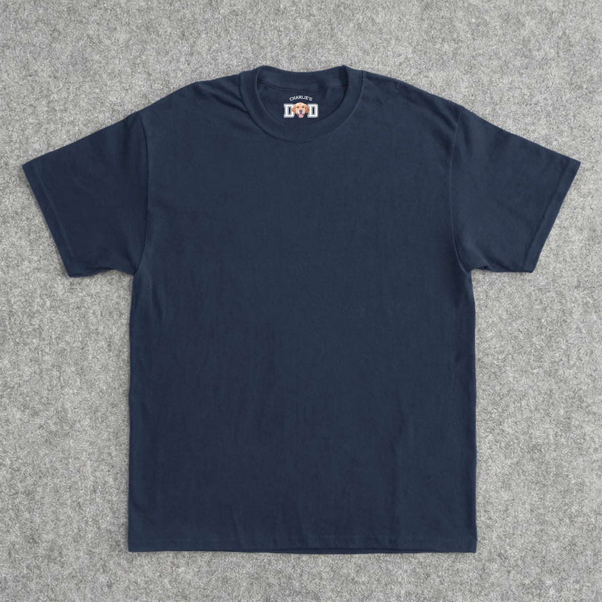 Custom Photo Dog Cat Dad Mom Neck Print Back Shirt LM32 899409