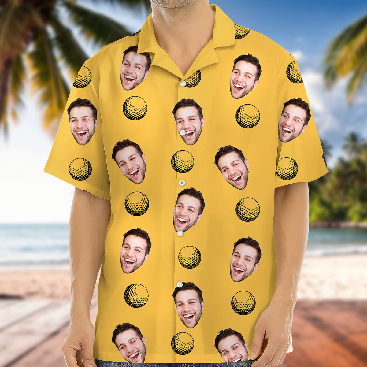 Custom Face Photo Hawaii Shirt Gift For Golf Lovers TH10 898189
