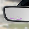 Trust In God Rearview Mirror Car Sticker, Inspirational Sticker, Religious, Christian Car Decal LM32 897455