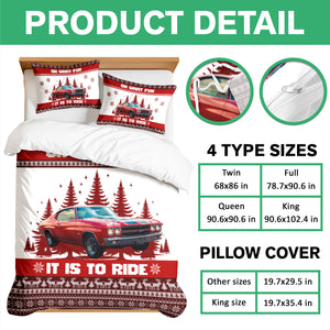 Custom Car Photo Oh What Fun It Is To Ride Quilt Bedding Set For Car Lover CH07 895608