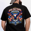 Celebrate USA 250 Years Eagle Patriotic Back Shirt 1776-2026 250th Anniversary Dark Shirt CH07 911052