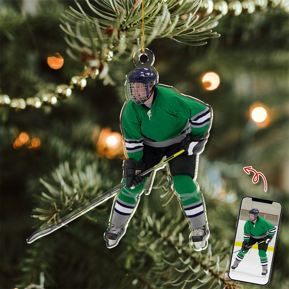 Custom Rink Master Photo Acrylic Ornament - Gift For Ice Hockey Players, Ice Hockey Lovers, Family Members HO82 900194