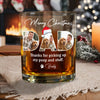 Custom Photo Merry Christmas Thanks For Picking Up My Poop And Stuff Whiskey Glass Gift For Dad HO82 894410