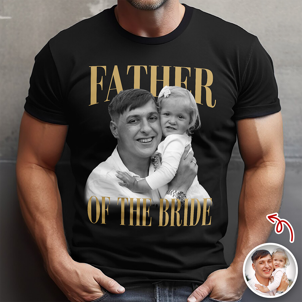 Custom Photo Mother of the Bride Comfort Shirt Bridal Party Shirt LM32 669767