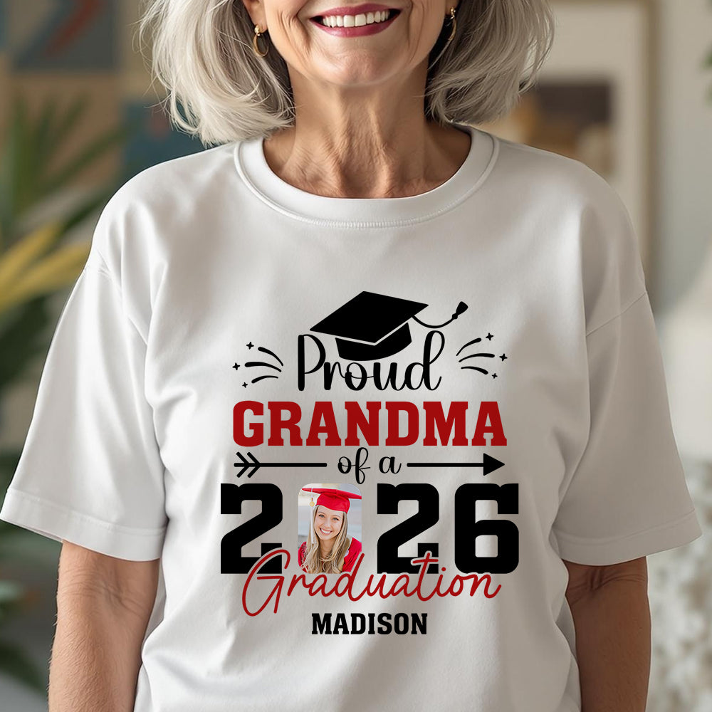 Custom Photo Proud Dad Of A Graduate Personalized Graduation Bright Shirt HA75 920472
