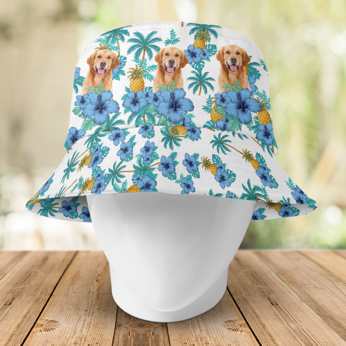 Custom Pet Photo Tropical Vibe Family Bucket Hat HA75 892596