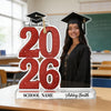 Custom Photo Graduation Acrylic Block Plaque Class of 2026 Keepsake Gift CH07 910850
