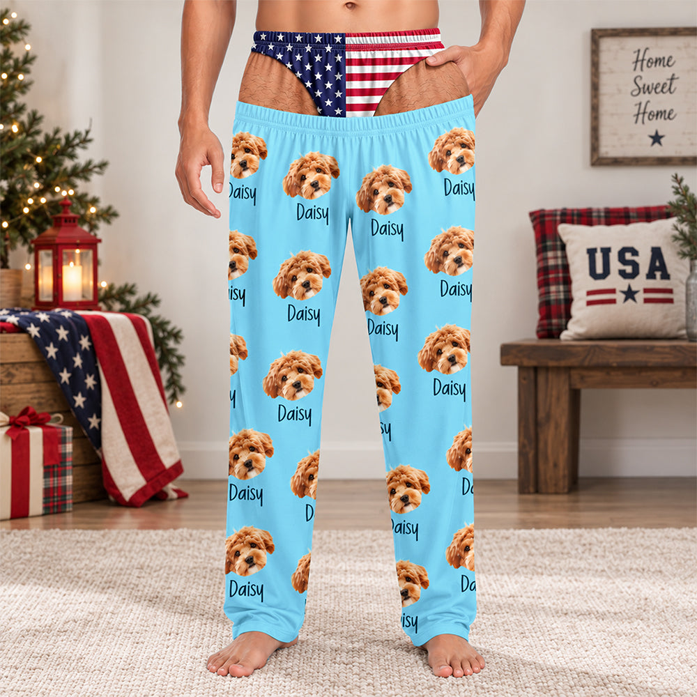 Custom Pet Face Photo Funny Sweatpants Gift For Pet Lovers CH07 180514