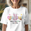 Easter Bunny Coquette Bow Gift For Family Custom Grandma And Kids Bright Shirt CH07 895354