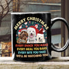 Custom Christmas Dog Photo Every Snack You Make Black Mug For Dog Lovers CH07 899940