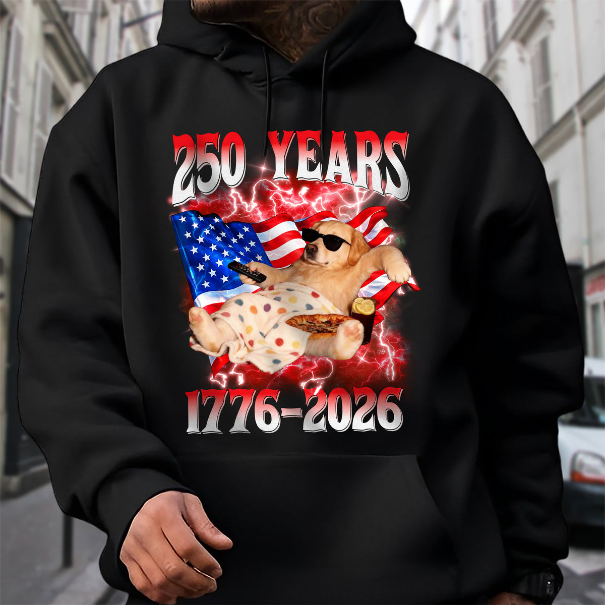 Custom Dog Cat Photo American Eagle Flag 250th America Anniversary Dark Shirt LM32 899083