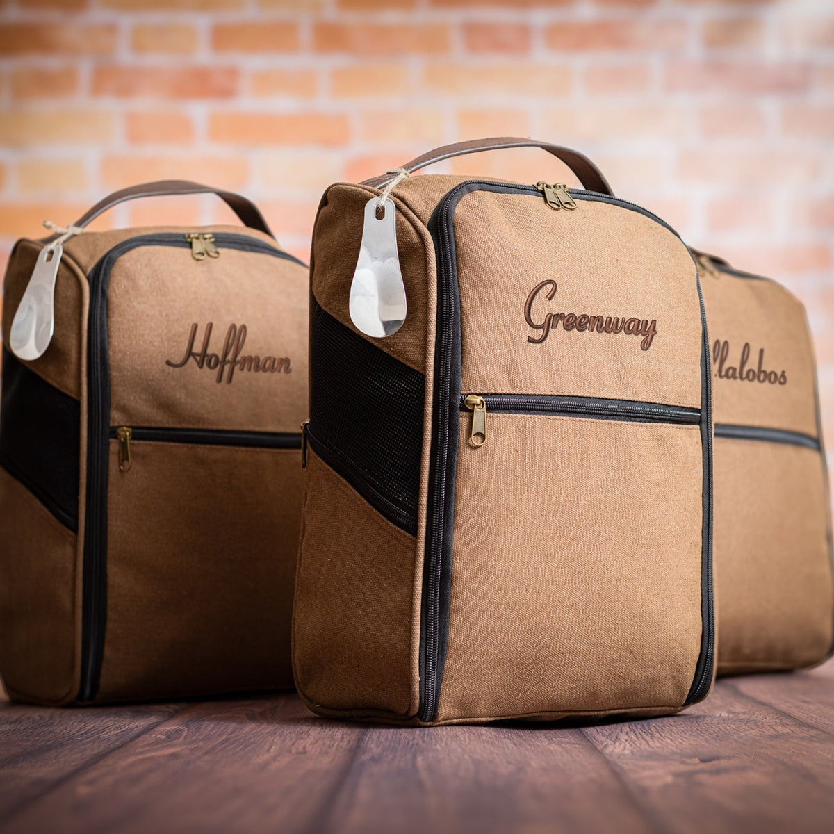 Custom Monogrammed Name Canvas Golf Shoe Bag Gift for Dad, Golfers, Golf-Loving LM32 670435
