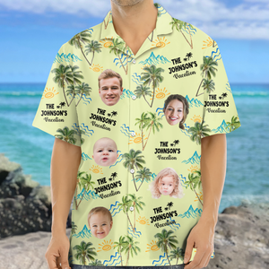 Custom Photo Family Vacation Family Trip - Personalized Hawaiian Shirt LM32 893715