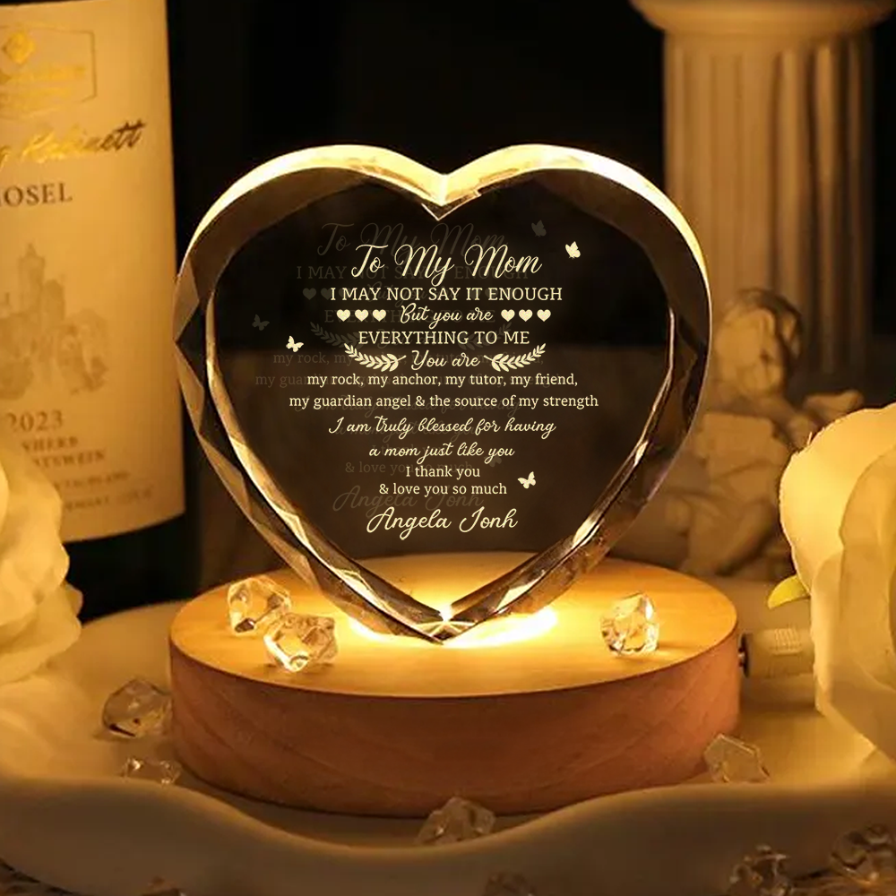 Custom Name You Are Everything To Me Engraved Crystal, Gifts for Mom from Daughter or Son HO82 901406