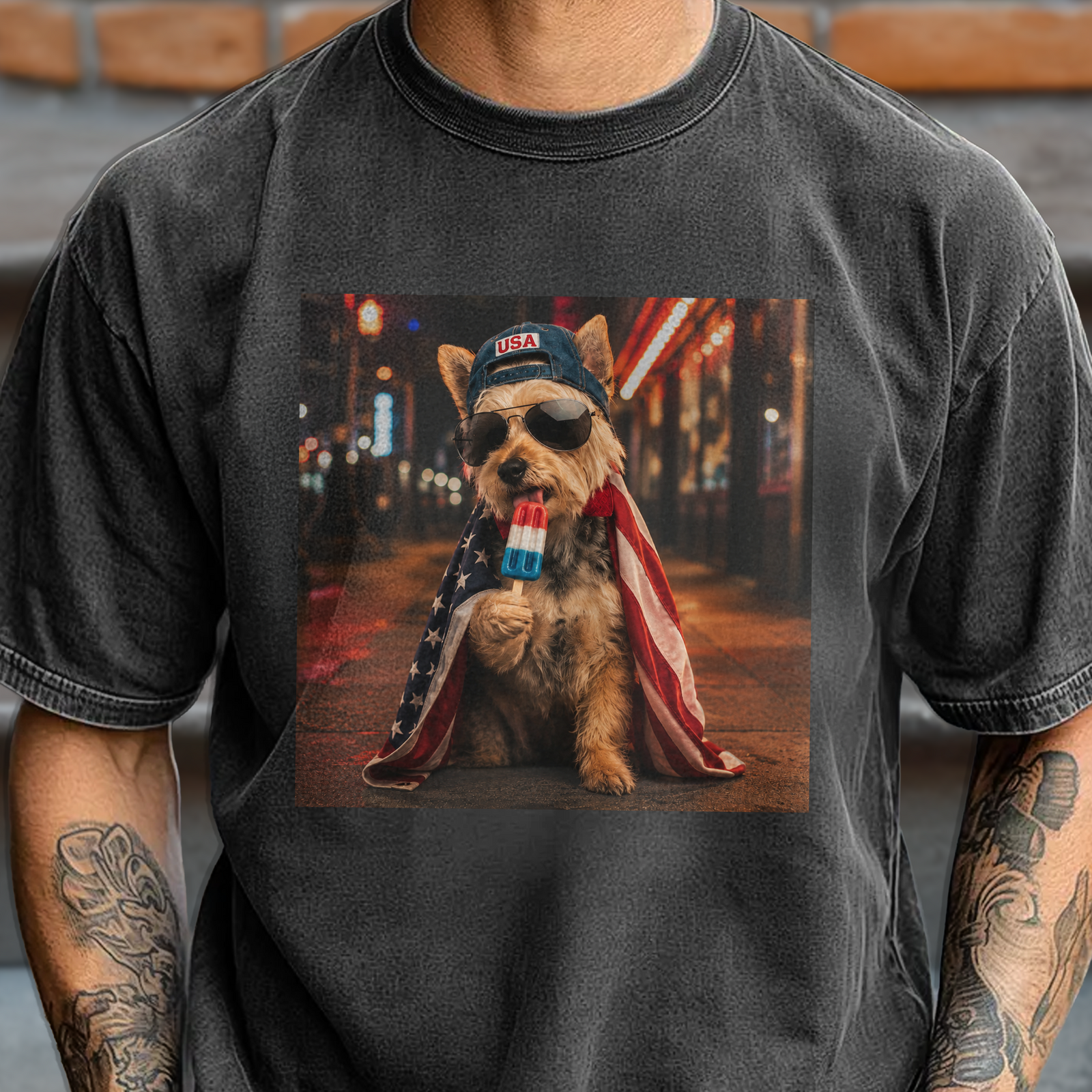 Custom Dog Photo My Dog Celebrate 250th Anniversary 4th Of July American Flag Comfort Shirt CH07 911882
