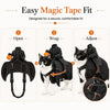 Halloween Horseman Pet Rider Costume, Pumpkin Knight Gothic Cat Outfit LM32 670247