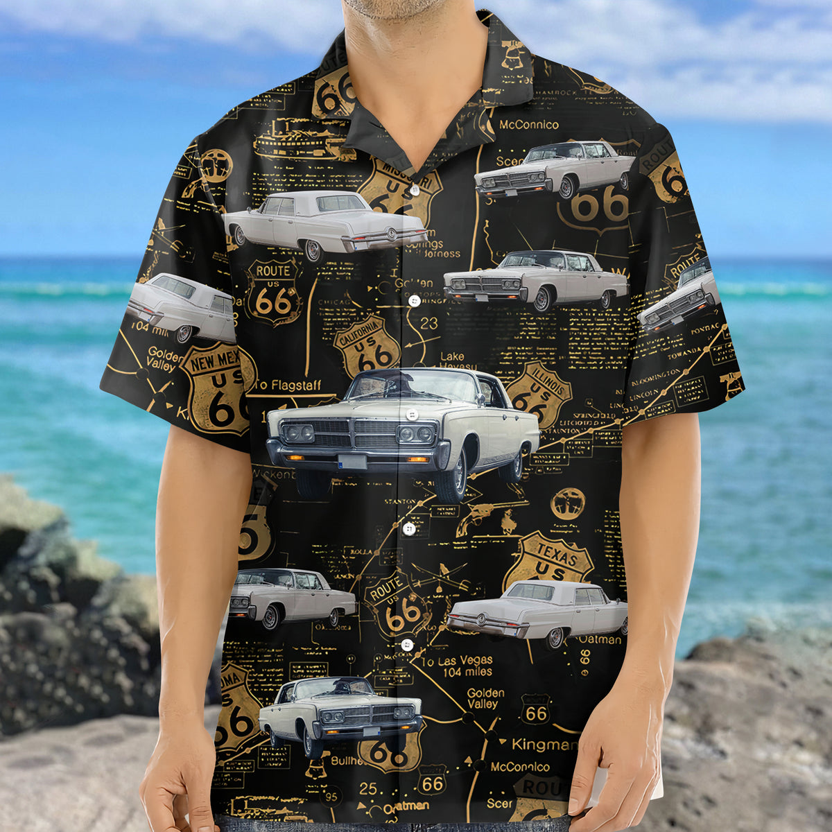 Custom Car Photo Retro Style Hawaiian Shirt HO82 894430
