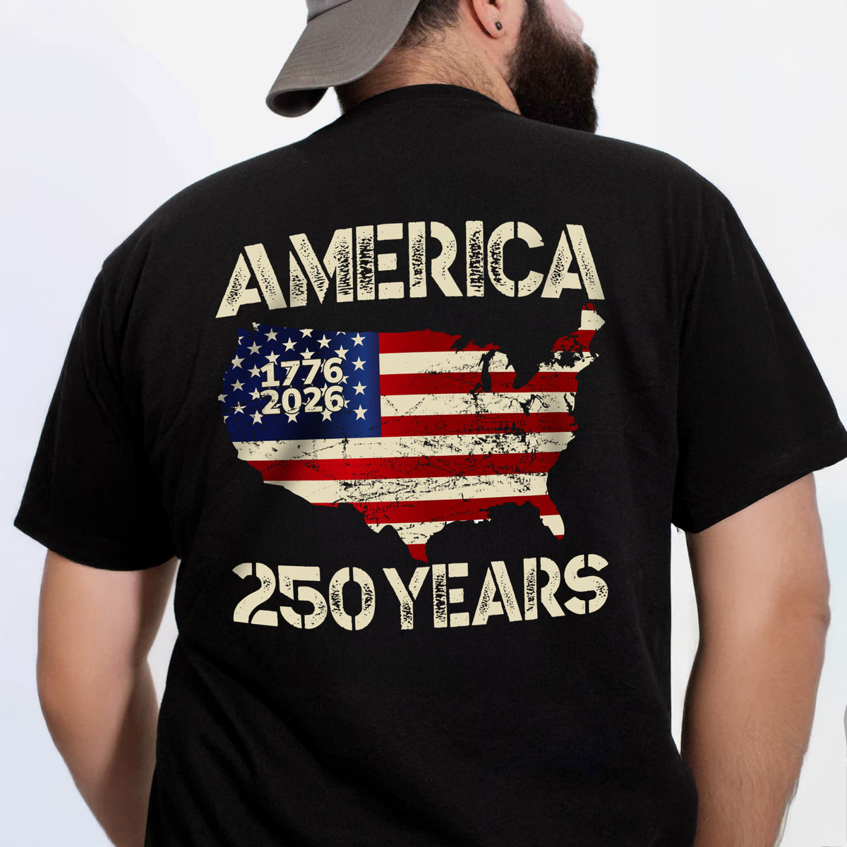 250 Years America Anniversary 250th Independence Day Back Side Dark Shirt HA75 897352