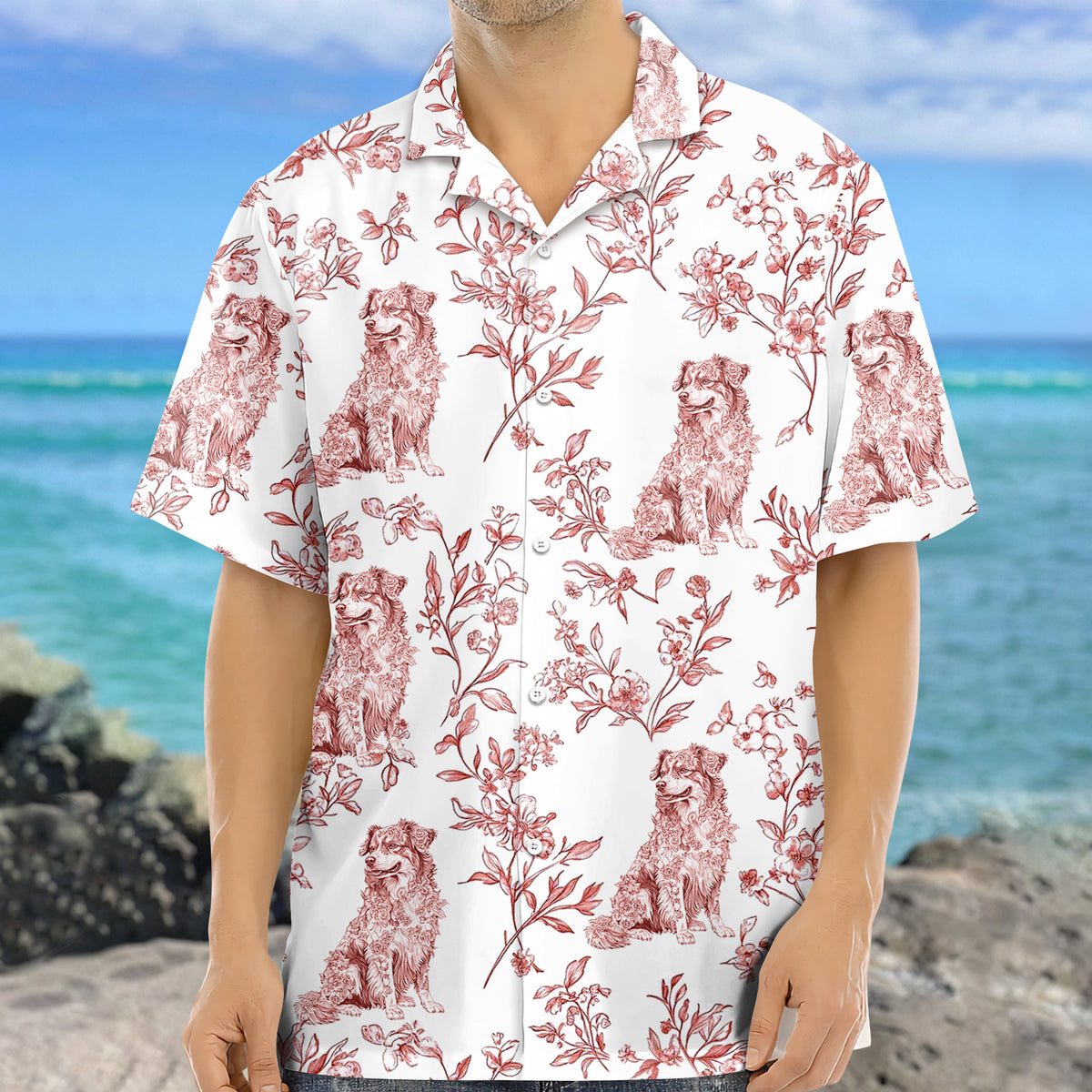 Dog Toile Fabri - Personalized Hawaiian Shirt, Gift For Dog Lover CH07 896076