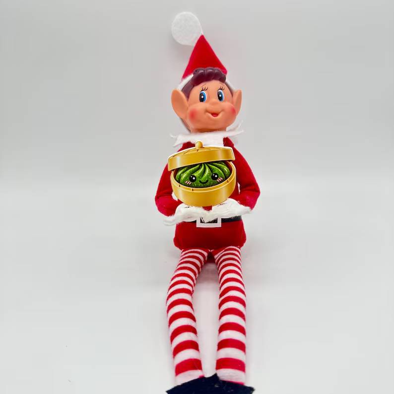 Elf Dumpling Squishy Acrylic Prop, Christmas Elf Accessory HO82 904014