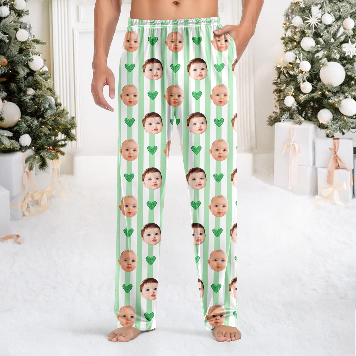 Personalized Baby Face Sweatpants Funny Gift For Dad, Mom, Grandma, Grandpa HA75 921722