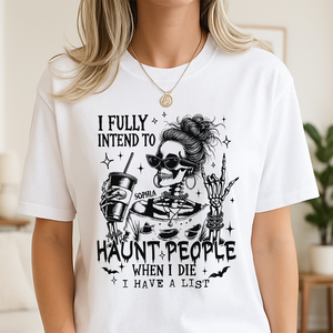 Personalized I Fully Intend To Haunt People Funny Halloween Bright Shirt HA75 897494