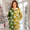 Custom Cat Face Photo Red Green Onesie Pajamas HO82 900384