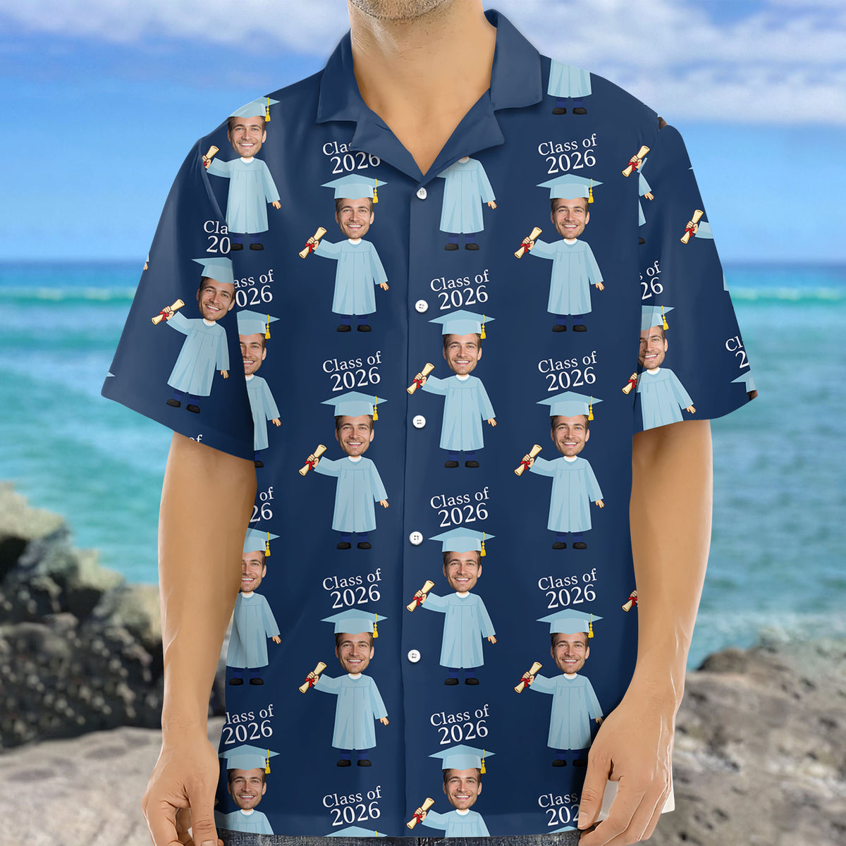 Custom Face Class of 2026 Graduation Hawaii Shirt HA75 920506