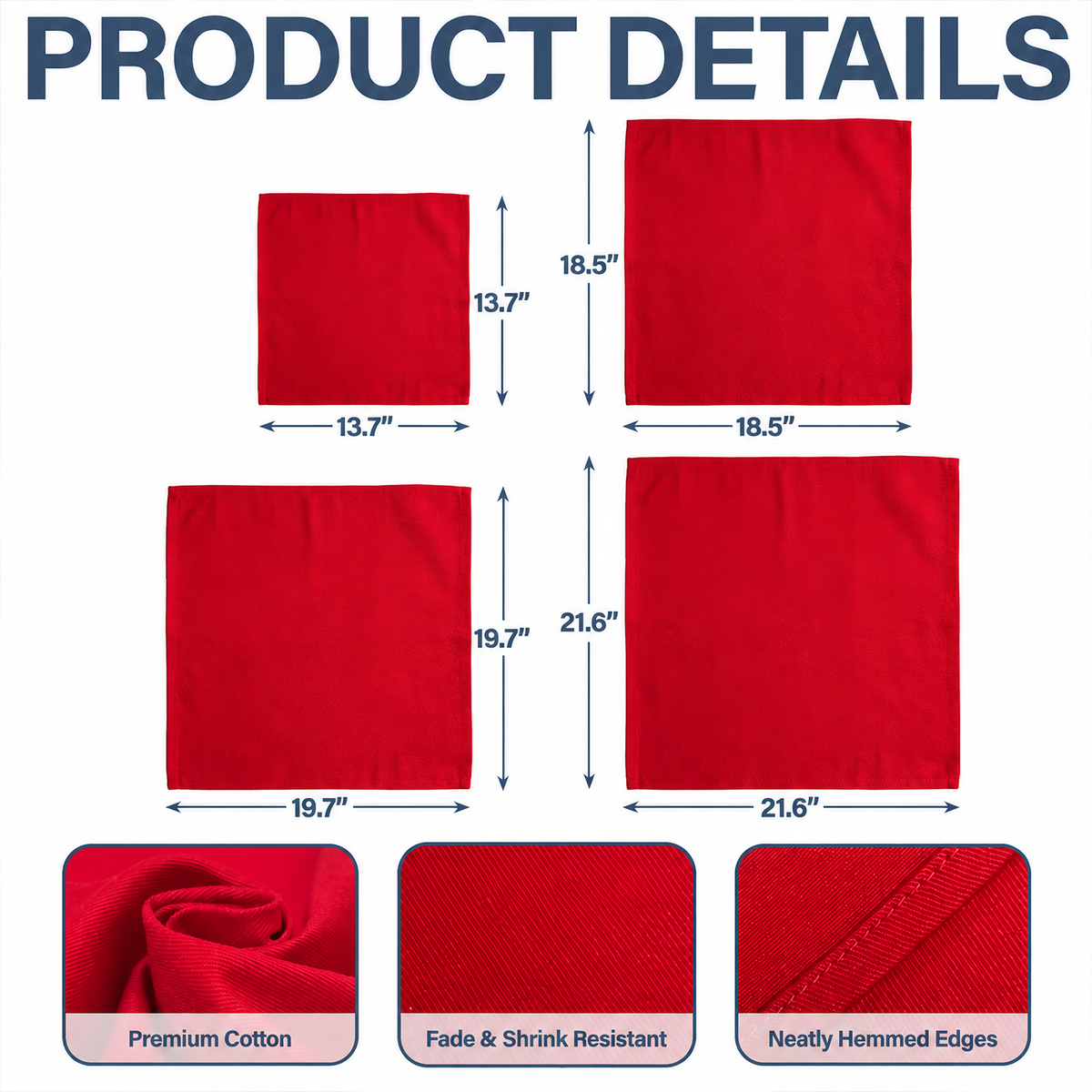 Personalized Reindeer Reusable Cotton Napkin Christmas Decor HA75 919386