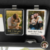 Custom Photo Dad I Love You Acrylic Visor Clip Car Father's Day Gift For Dad HA75 921282