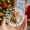 Custom Dog Photo Ain't No Ghost Like The My Dog Glass Ornament LM32 895701