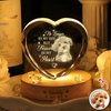 Custom Photo Memorial Once By My Side Forever In My Heart Engraved Crystal Photo With Light CH07 910082