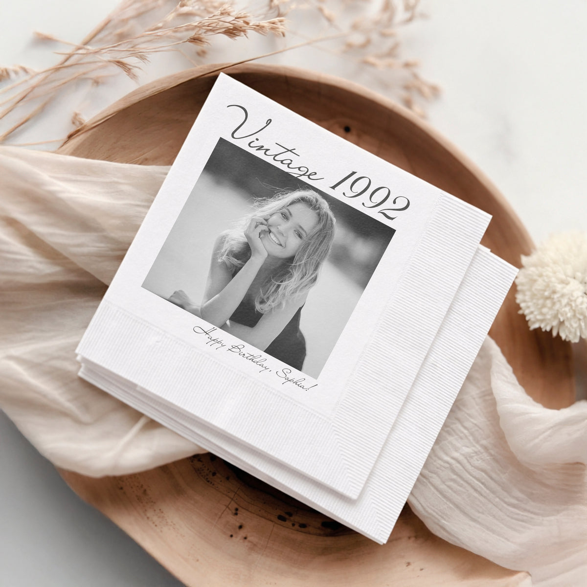 Custom Photo - Personalized Napkins for Birthday Party Decor HA75 921180