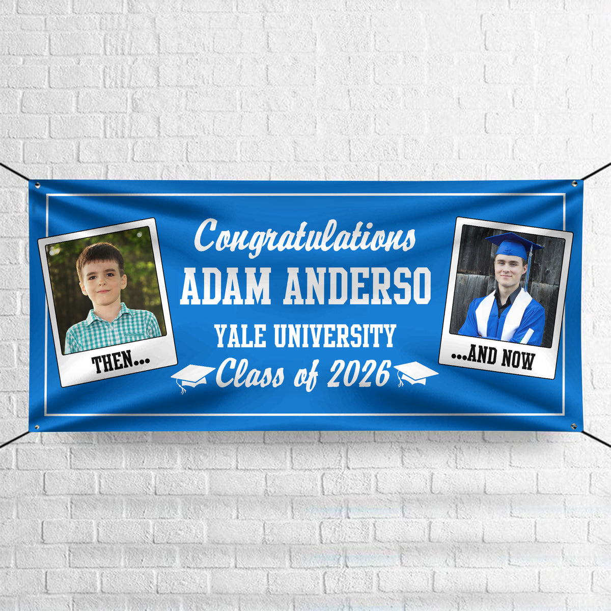 Let's Make Memories Class Of 2026 Personalized Graduation Banner HO82 901724