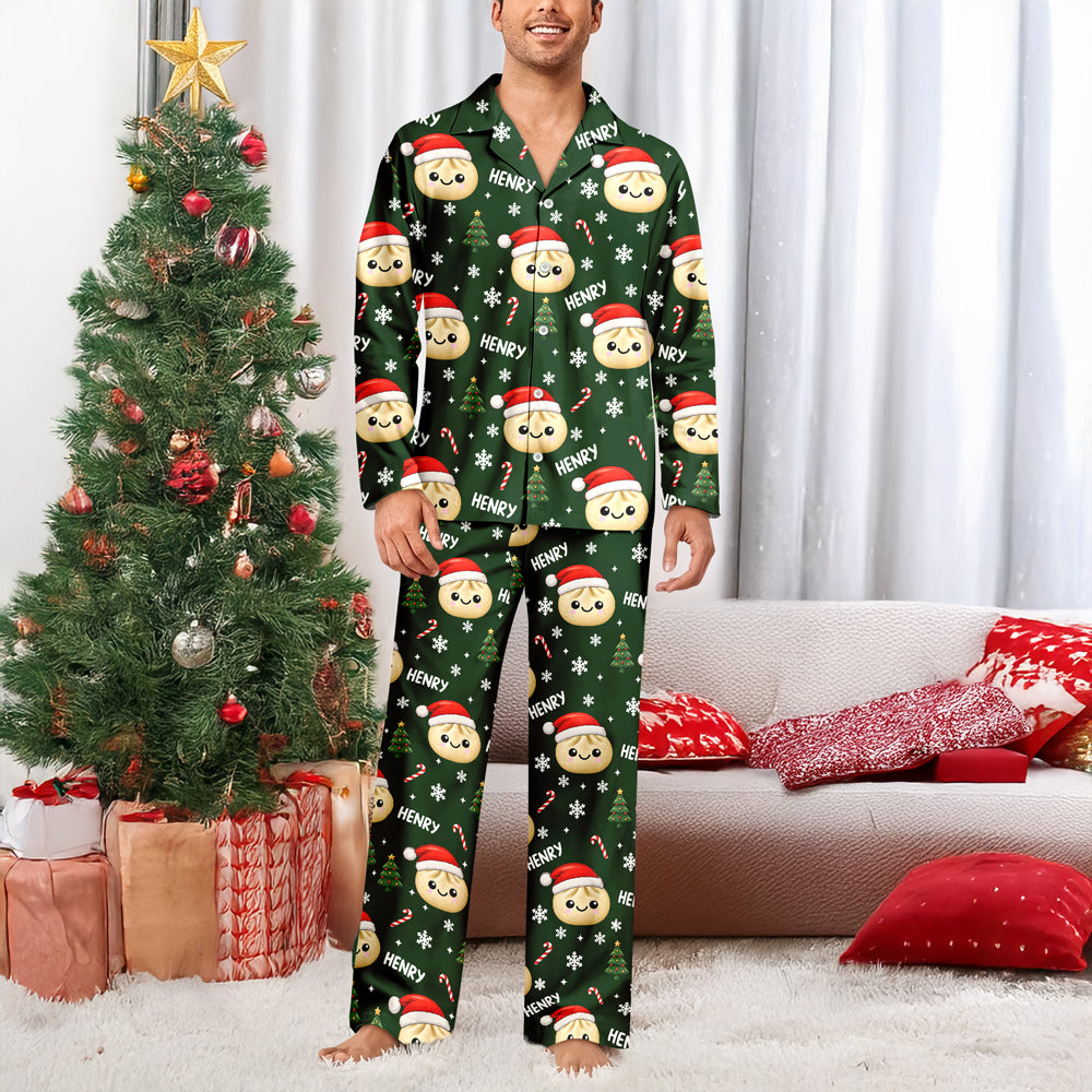 Personalized Dumpling Squishy Christmas Pattern Pajamas HO82 903734
