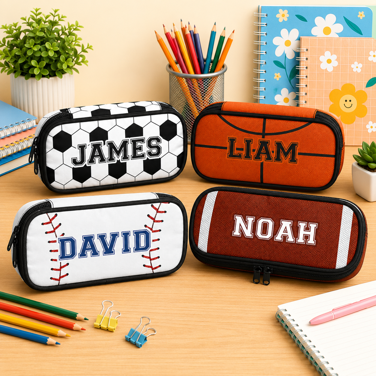 Personalized Sports Pencil Case - Back to School Gift HA75 921874