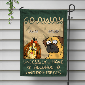 Welcome To My House, My Human Just Lives Here Personalized Garden Flag HA75 892200