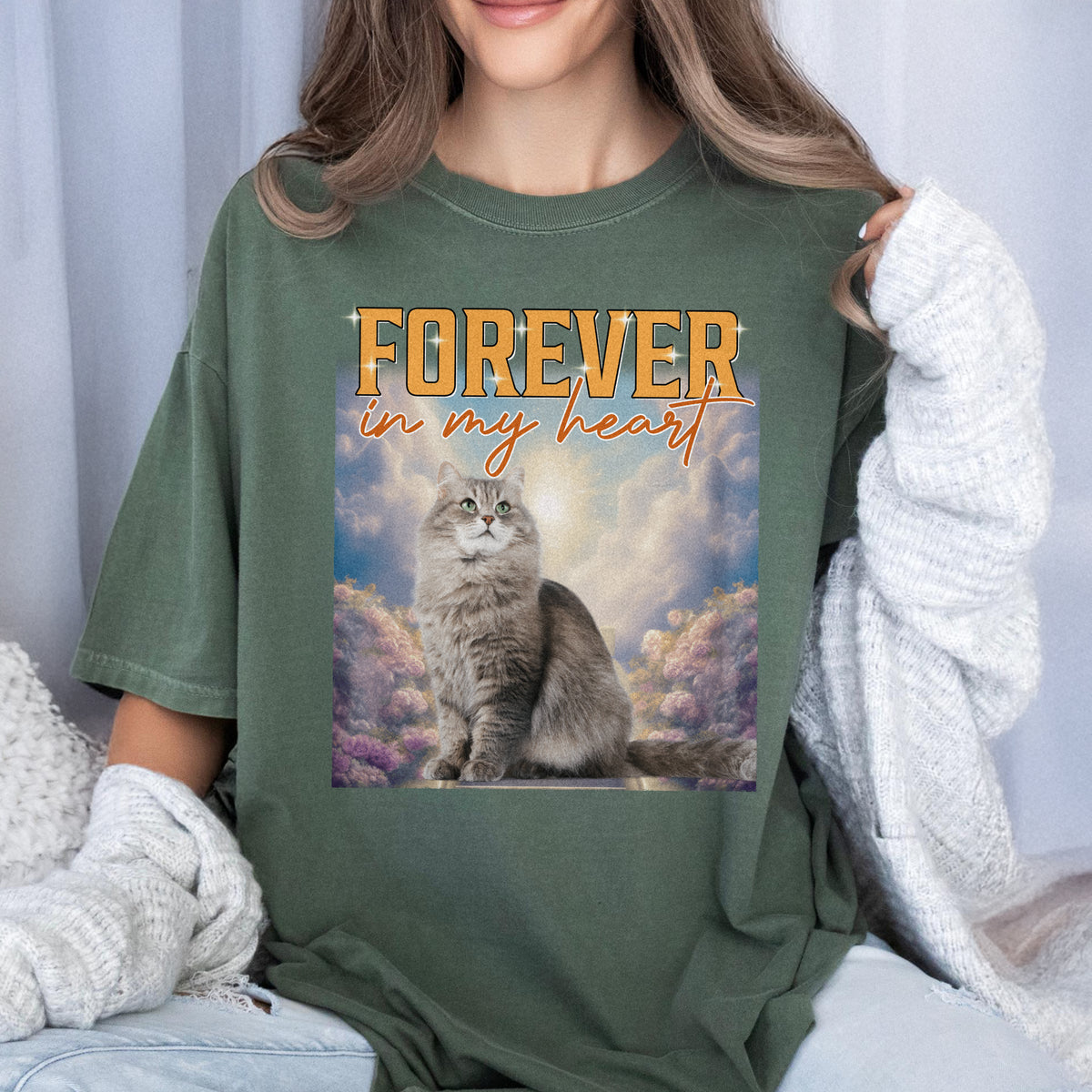 Custom Photo Retro Style Comfort Shirt For Cat Lover TH10 896137