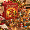 24 Days Christmas Highland Cow Advent Calendar 2026, Figurines Farmhouse Holiday Decor LM32 670173